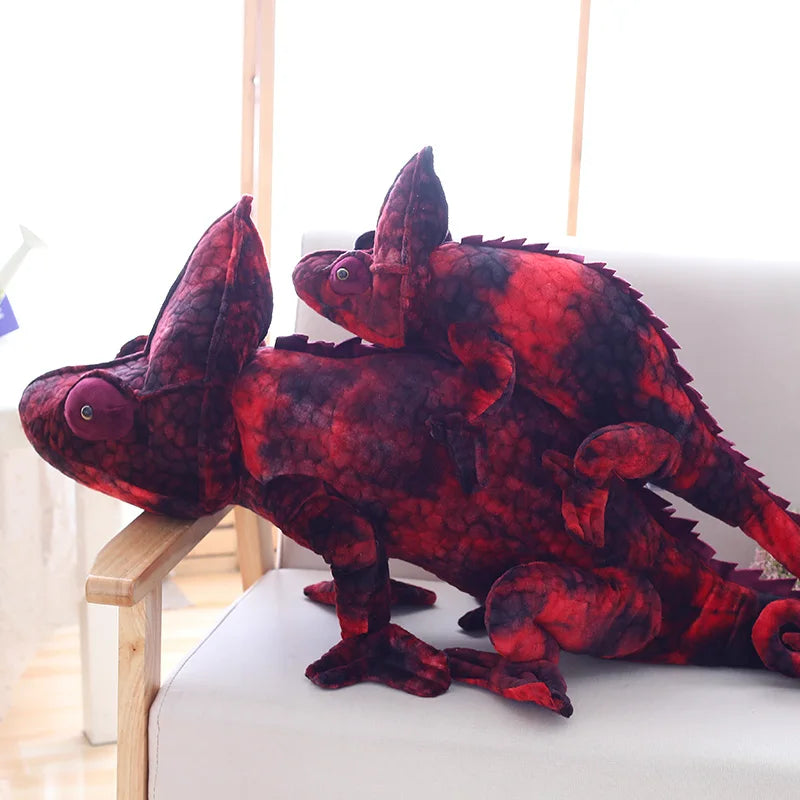 Large Lifelike Chameleon Plush Toy - Image 3