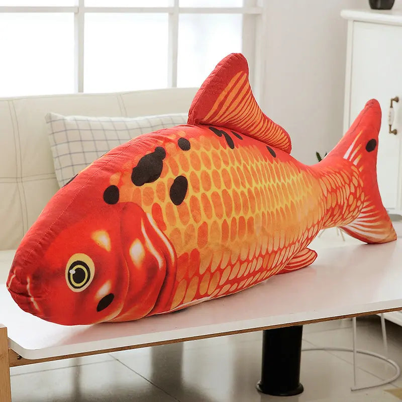 Oversized Realistic Goldfish Plush Toy - Image 9