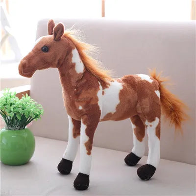 Realistic Brown Horse Plush Toy - Image 9
