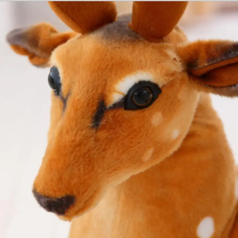 Spotted Fawn Plush Deer Toy with Soft Antlers - Image 3