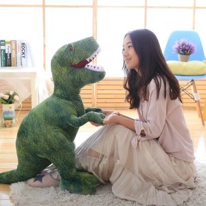 Giant Green T-Rex Dinosaur Plush Toy