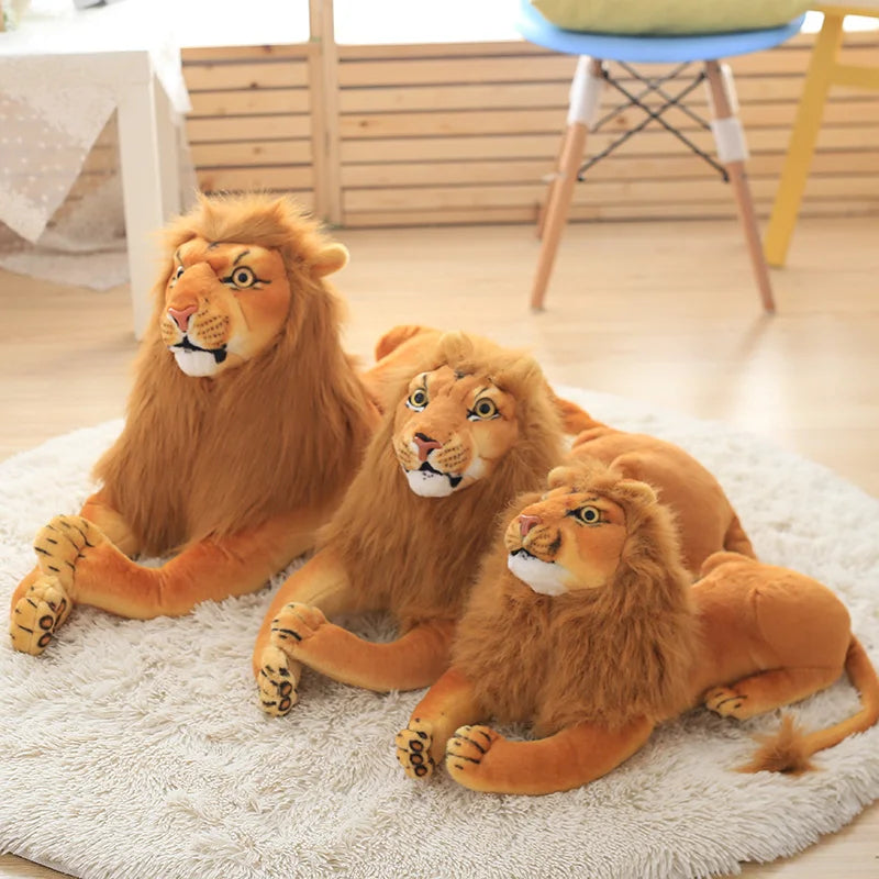 Giant Brown Lion Plush Stuffed Animal - Image 3