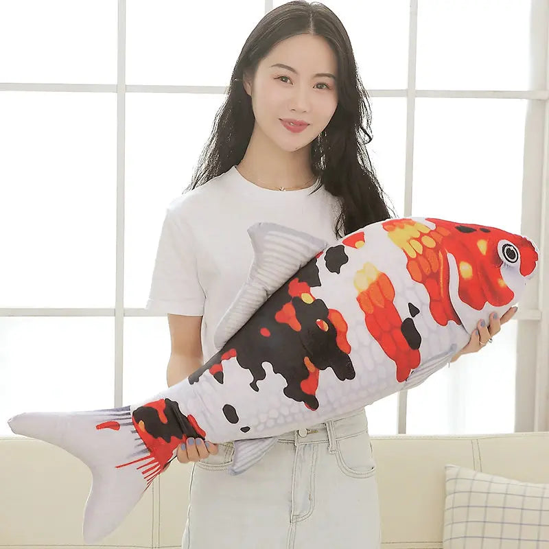 Oversized Realistic Goldfish Plush Toy - Image 4
