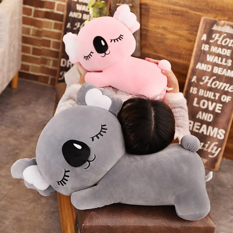 Oversized Sleeping Gray Koala Plush Toy - Image 6