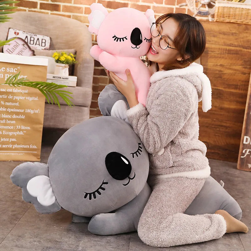 Oversized Sleeping Gray Koala Plush Toy - Image 5