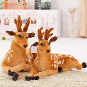 Spotted Fawn Plush Deer Toy with Soft Antlers