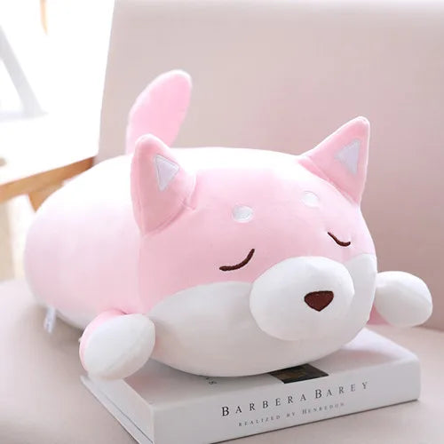 Chubby Tan and White Shiba Inu Plush Toy - Image 10