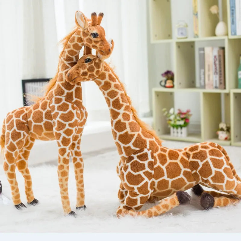Tall Tan Spotted Giraffe Plush Toy - Image 2
