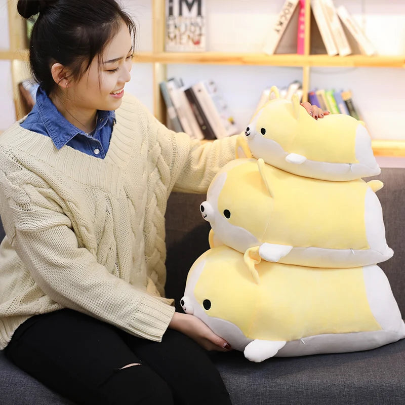 Chubby Tan and White Corgi Plush Pillow - Image 6