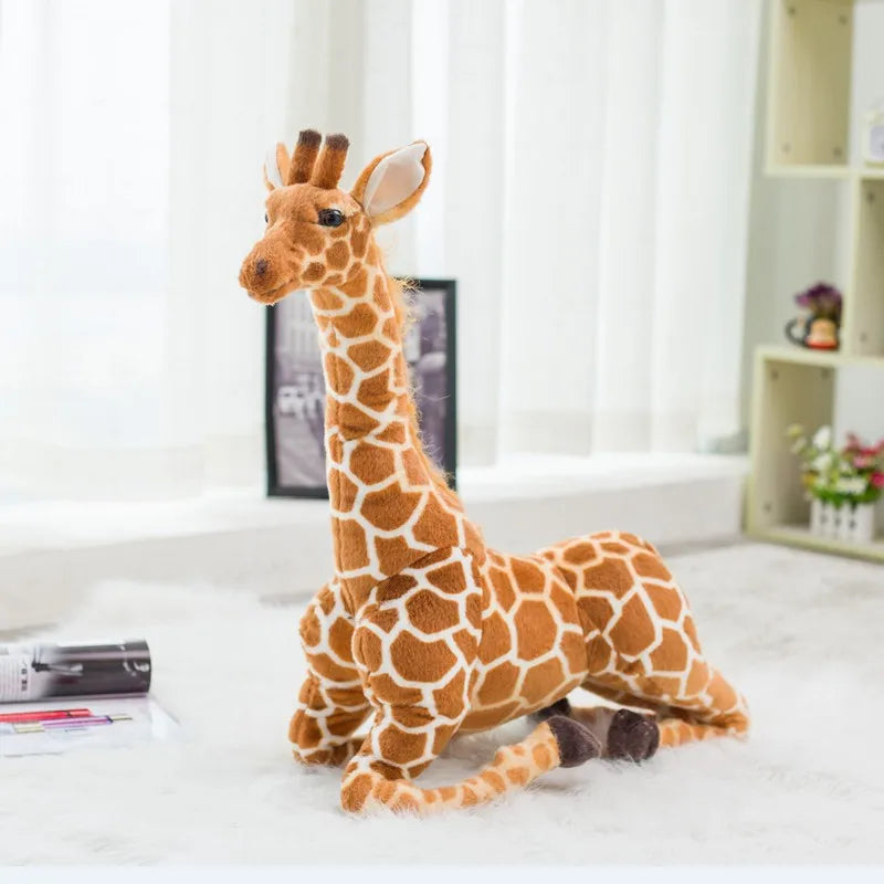 Tall Tan Spotted Giraffe Plush Toy - Image 3
