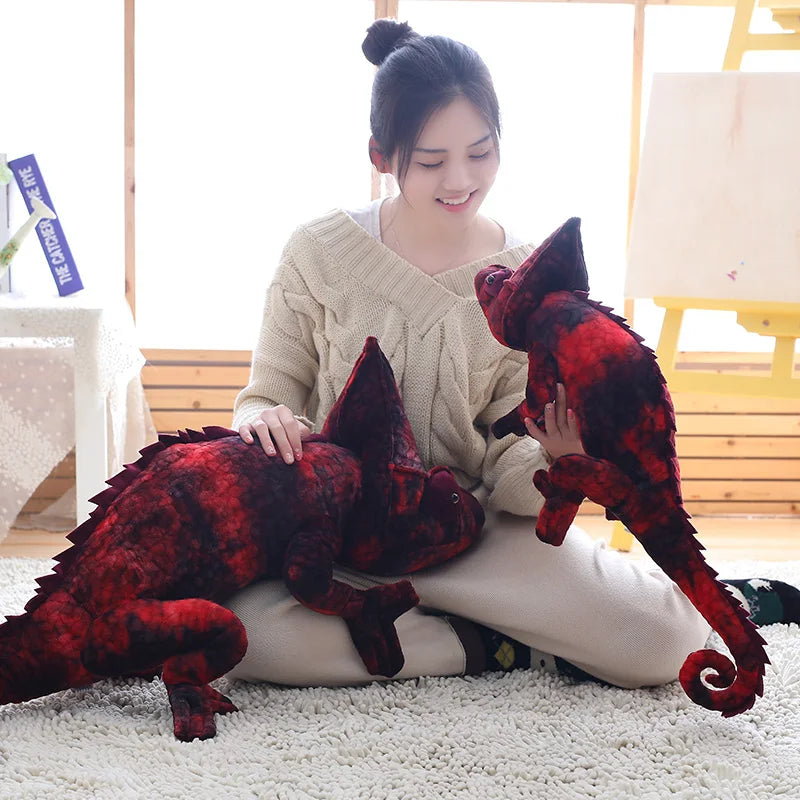 Large Lifelike Chameleon Plush Toy - Image 6