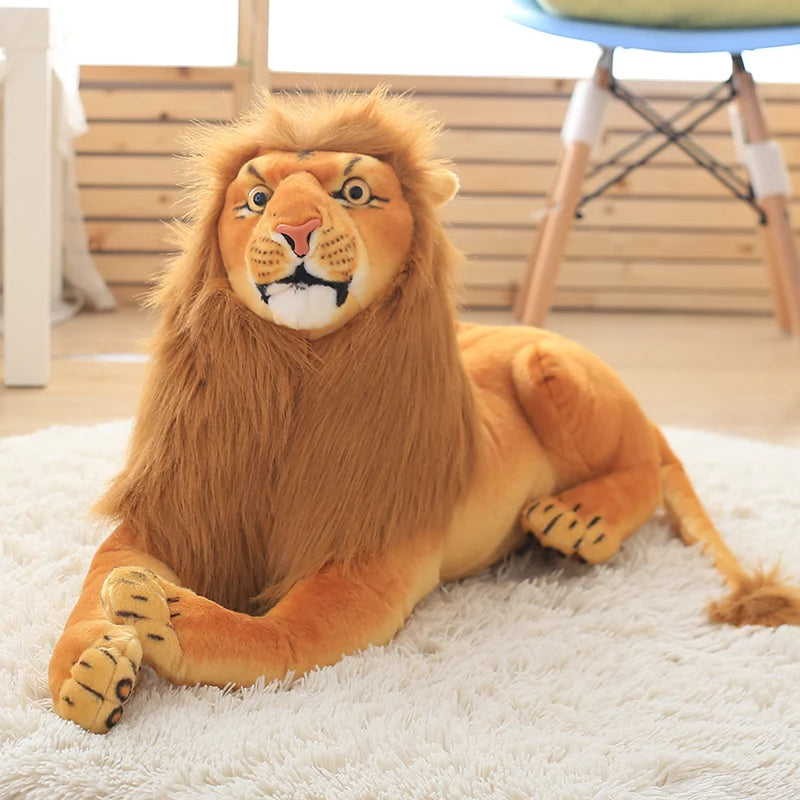 Giant Brown Lion Plush Stuffed Animal - Image 5