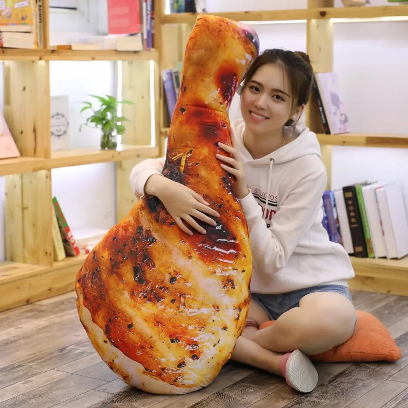 Realistic Roasted Chicken Drumstick Plush Pillow - Image 5