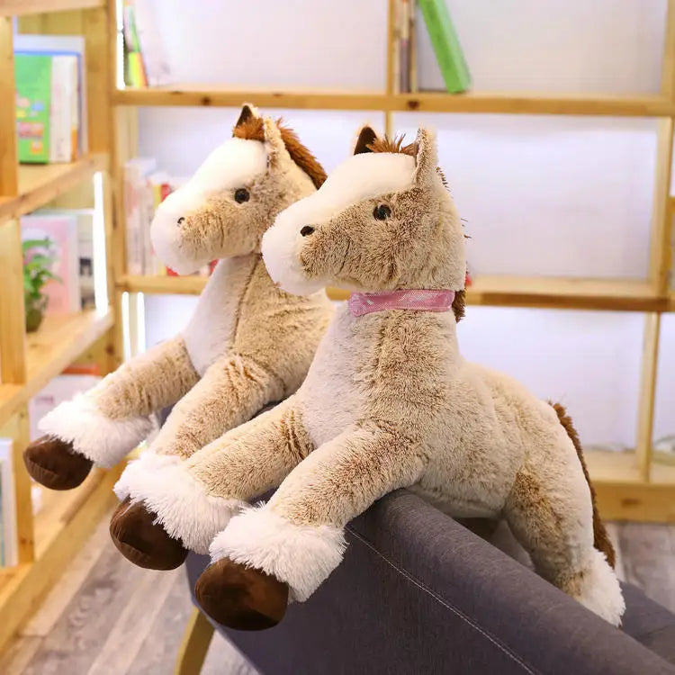Oversized Lying Down Plush Horse Toy - Image 6