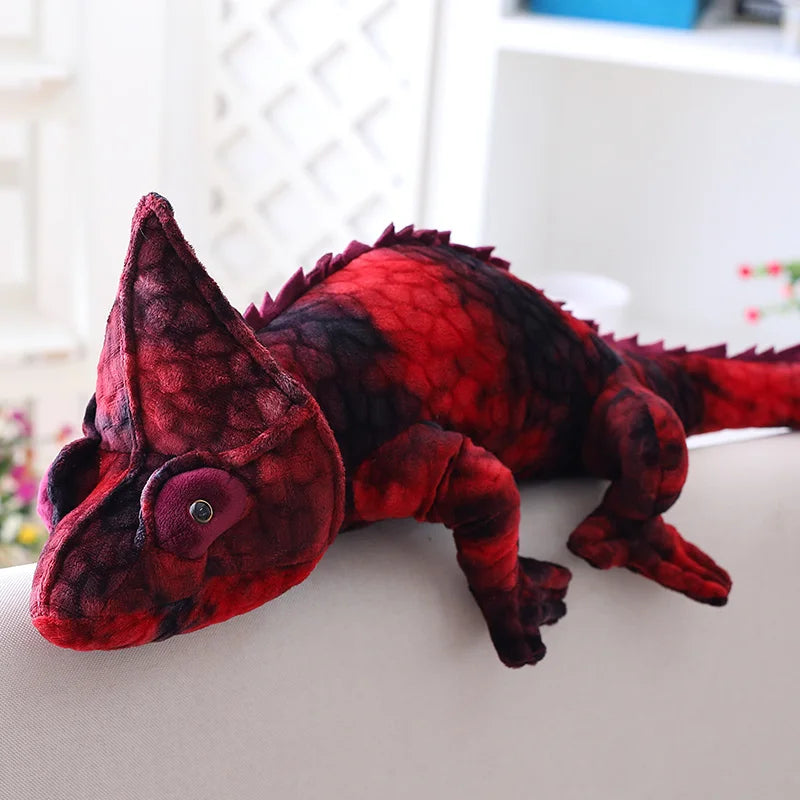 Large Lifelike Chameleon Plush Toy - Image 4
