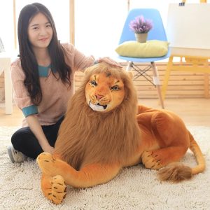 Giant Brown Lion Plush Stuffed Animal