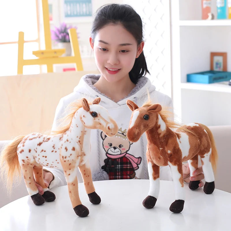 Realistic Brown Horse Plush Toy - Image 6