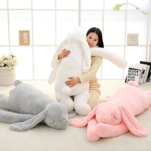 Soft Oversized Sleeping Bunny Plush