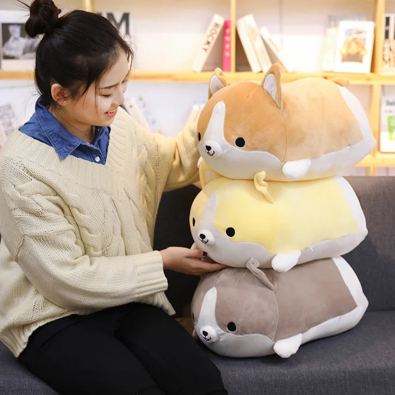 Chubby Tan and White Corgi Plush Pillow - Image 3