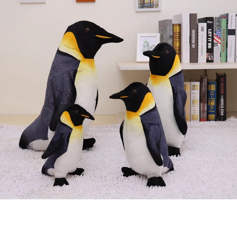 Soft Black and Yellow King Penguin Plush - Image 5