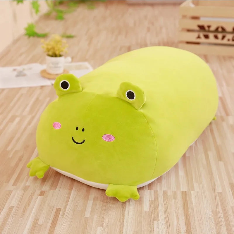 Chubby Calico Cat Plush Pillow with Smiling Face - Image 10