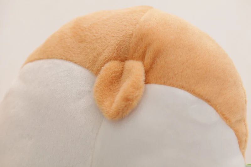 Soft Corgi Butt Plush Pillow with Pink Paw Prints - Image 2