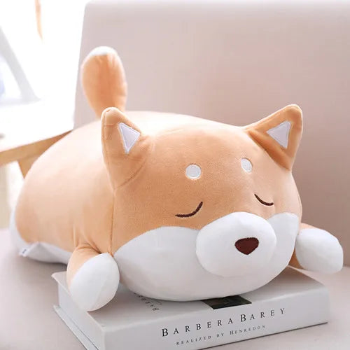 Chubby Tan and White Shiba Inu Plush Toy - Image 8