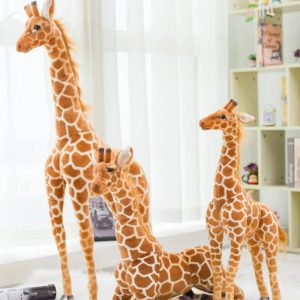 Tall Tan Spotted Giraffe Plush Toy