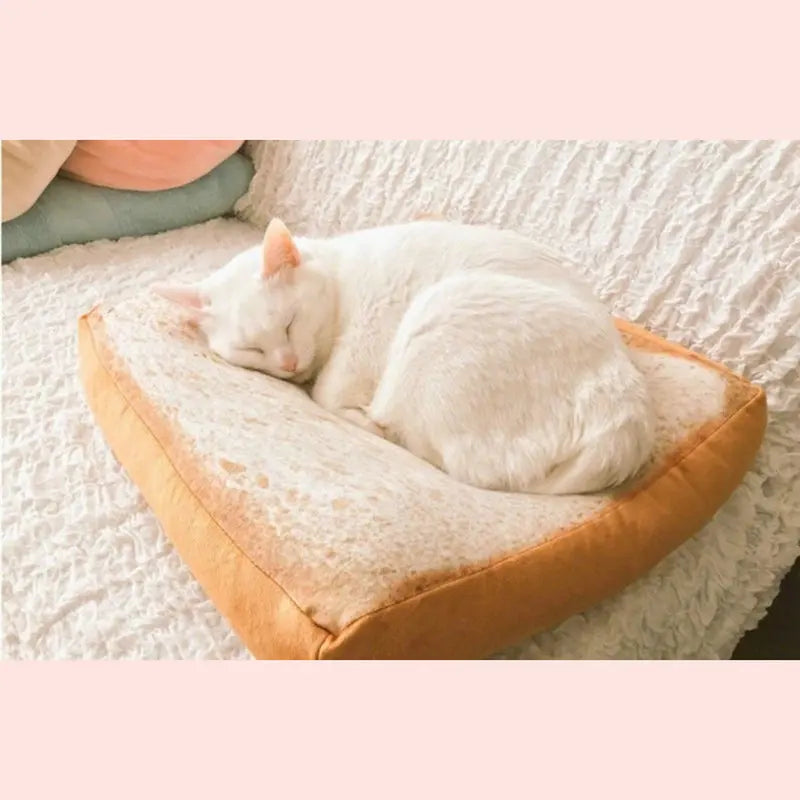 Toasted Bread Slice Plush Pet Bed - Image 2