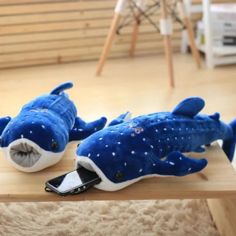Large Blue Whale Shark Plush Hand Warmer - Image 2