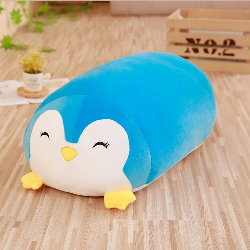 Chubby Calico Cat Plush Pillow with Smiling Face - Image 2