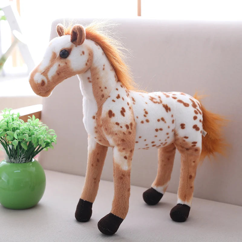 Realistic Brown Horse Plush Toy - Image 5
