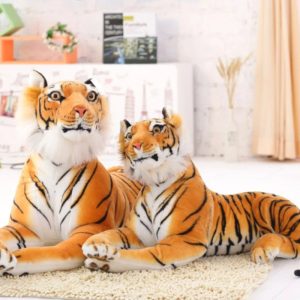 Soft Realistic Orange Striped Tiger Plush Toy