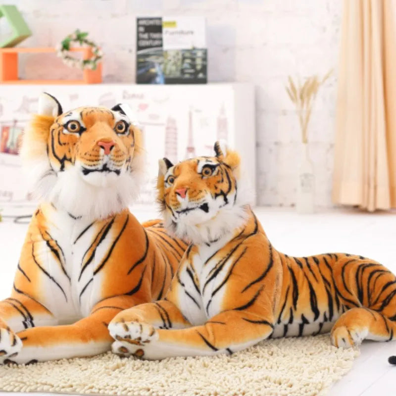 Soft Realistic Orange Striped Tiger Plush Toy