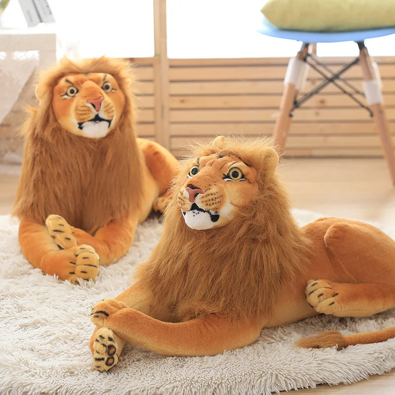 Giant Brown Lion Plush Stuffed Animal - Image 2