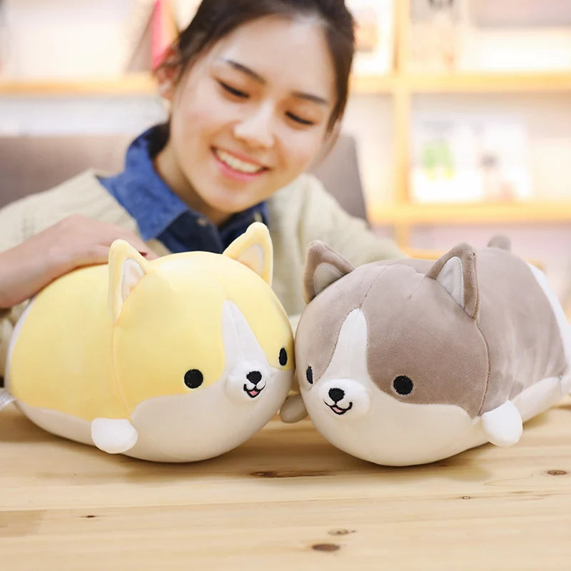 Chubby Tan and White Corgi Plush Pillow - Image 4