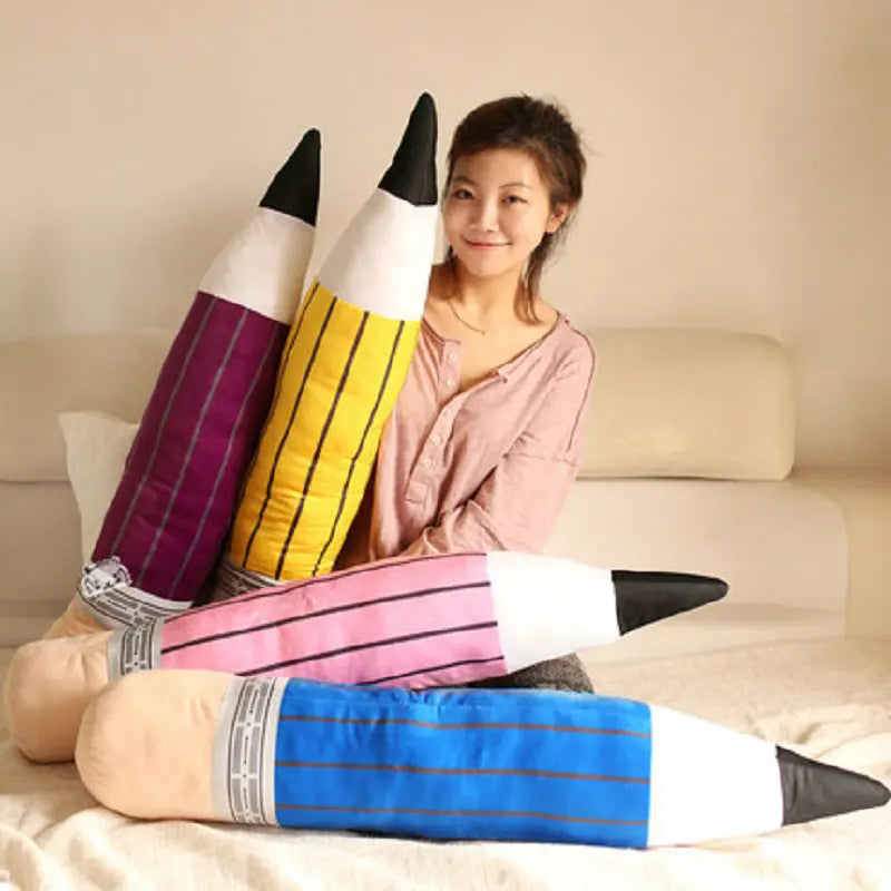 Oversized Striped Pencil Plush Pillow - Image 3