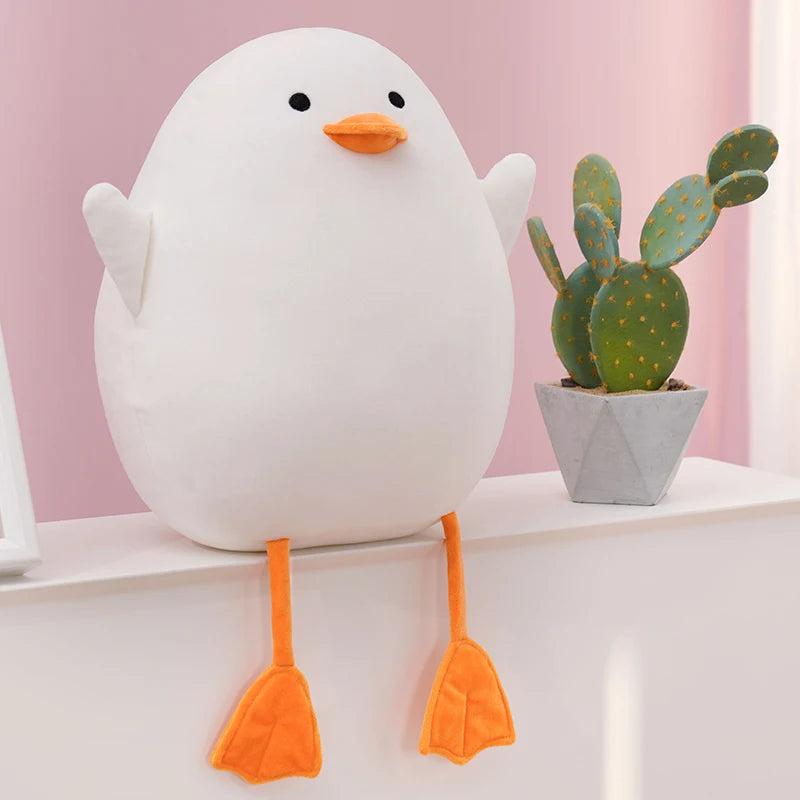 Oversized White Duck Plush Body Pillow - Image 5