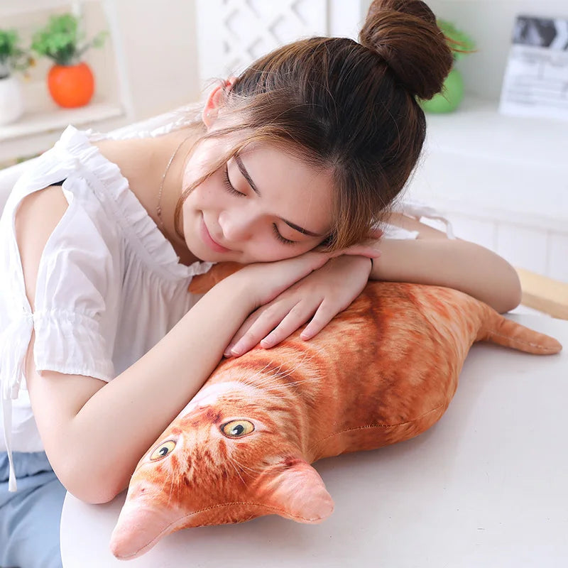 3D Photorealistic Cat Plush Throw Pillow - Image 5