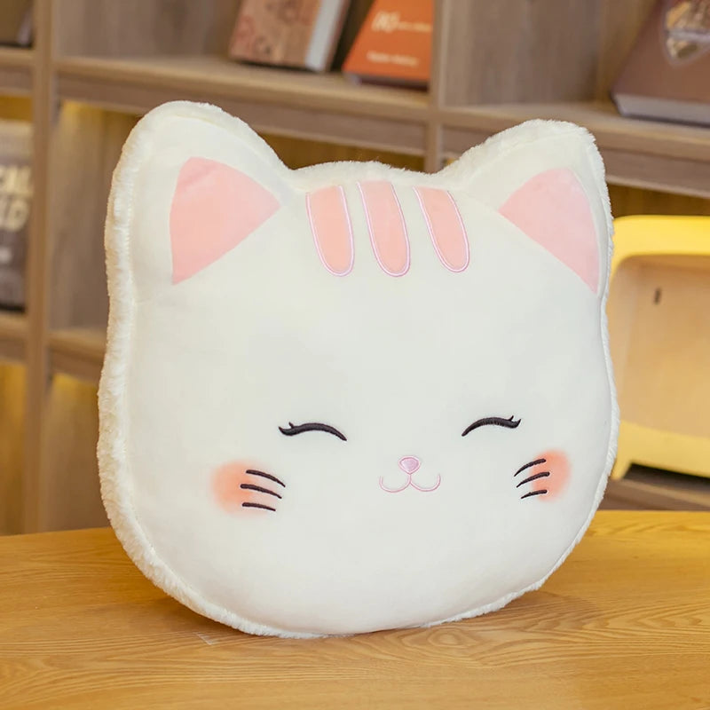 Adorable Grey Shiba Inu Face Plush Pillow - Image 5