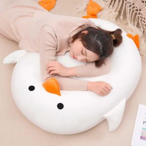 Oversized White Duck Plush Body Pillow