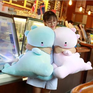 Oversized Soft Pastel Blue Dragon Plushie