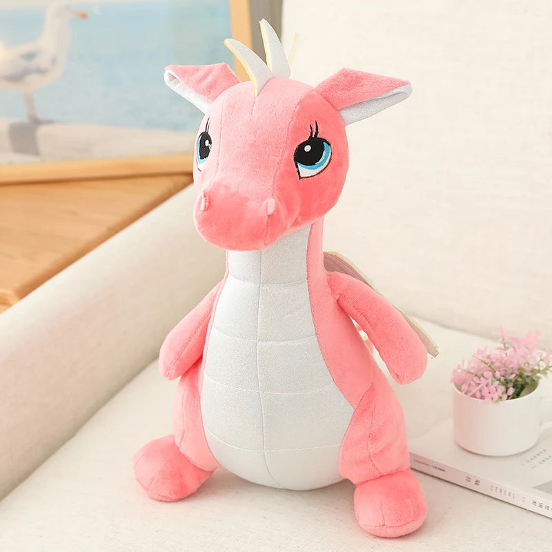 Cute Dragon Plush Toys in Pink and Navy Blue - Image 9