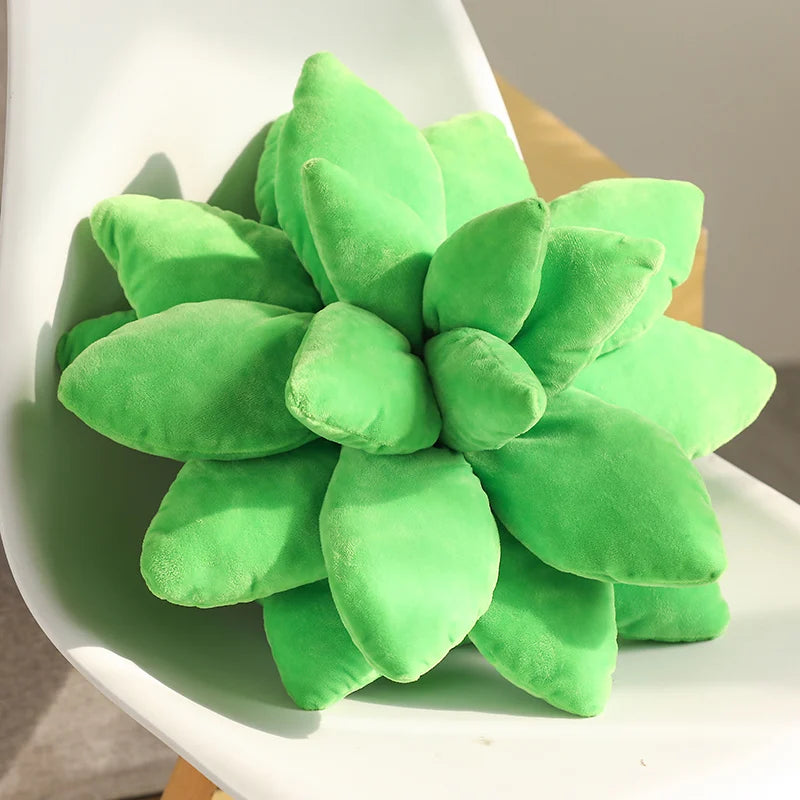 Rainbow Tie-Dye Succulent Plush Pillow - Image 7