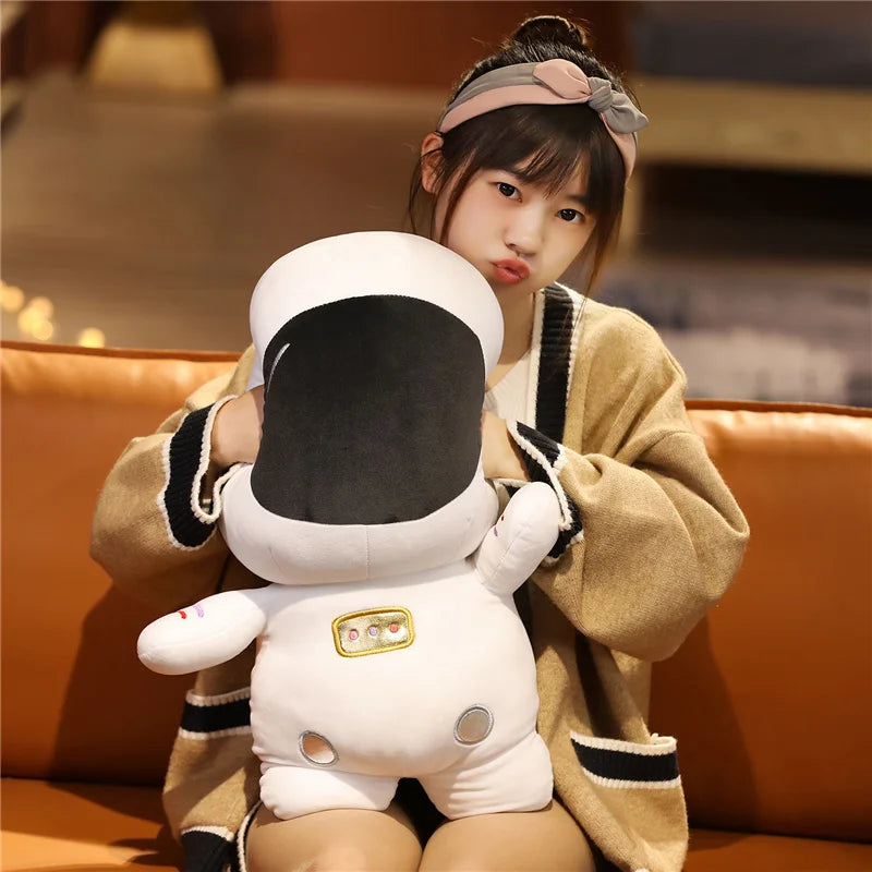 White Astronaut Plush Toy with Gold Patches - Image 2