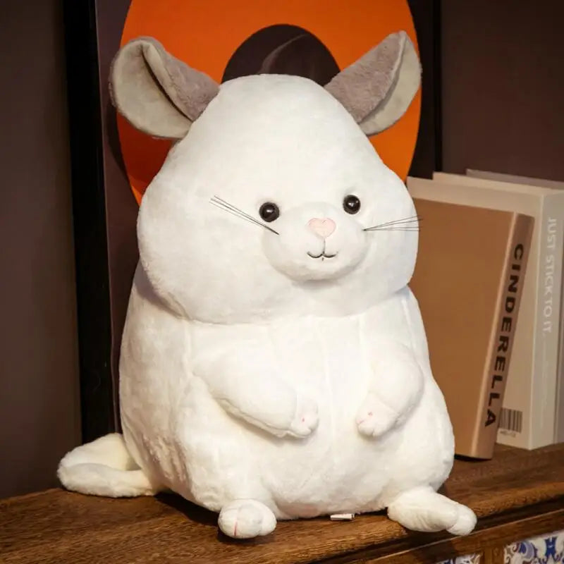 White Chubby Chinchilla Plush Toy - Image 6