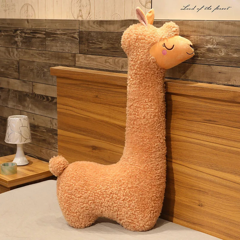 Cute Sleepy Shaggy Llama Plush Toy - Image 8