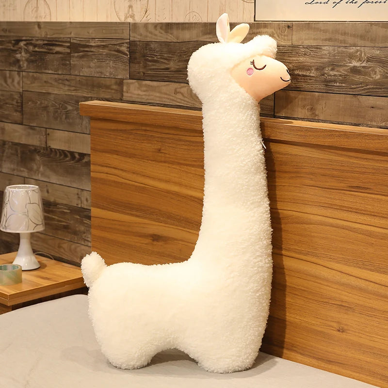 Cute Sleepy Shaggy Llama Plush Toy - Image 7