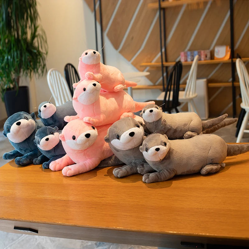 Cute Pink Otter Plush Toy - Image 3