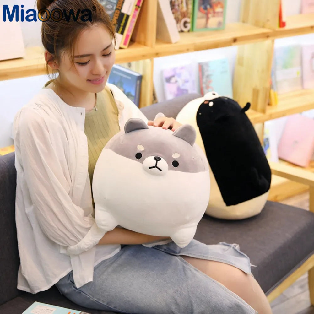 Soft Chubby Shiba Inu Plush Dog Pillow - Image 2